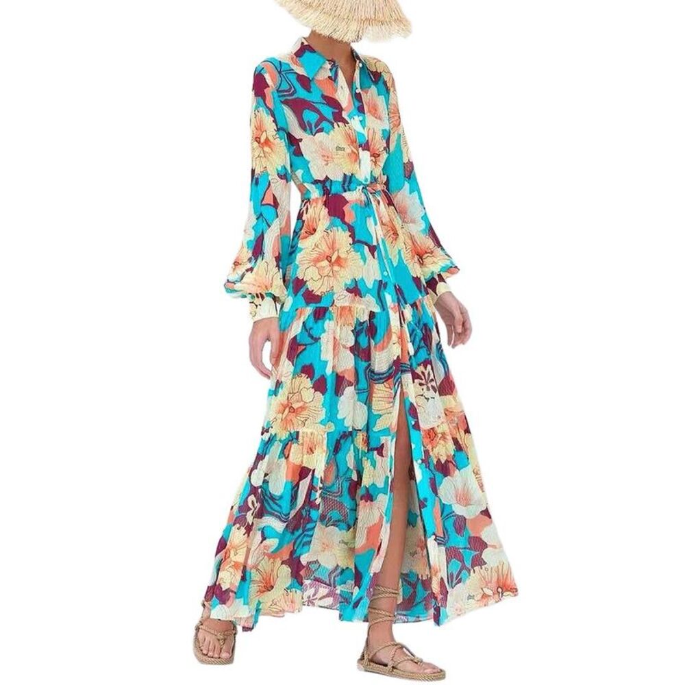 Emma Way Womens  Printed Maxi Dress